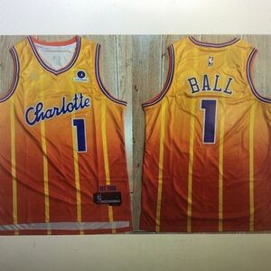😳LaMelo Ball Orange Stitched Jersey😊